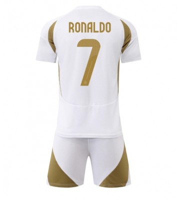Al-Nassr Cristiano Ronaldo #7 Tredje Kläder Barn 2024-25 Kortärmad (+ Korta byxor)